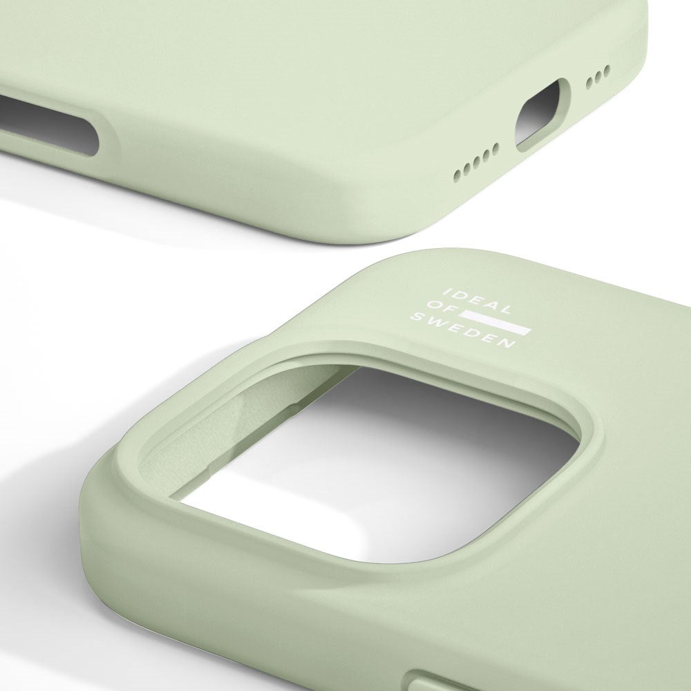 iPhone 16 Pro iDeal Of Sweden Silicone Case - MagSafe Compatible - Sage Green