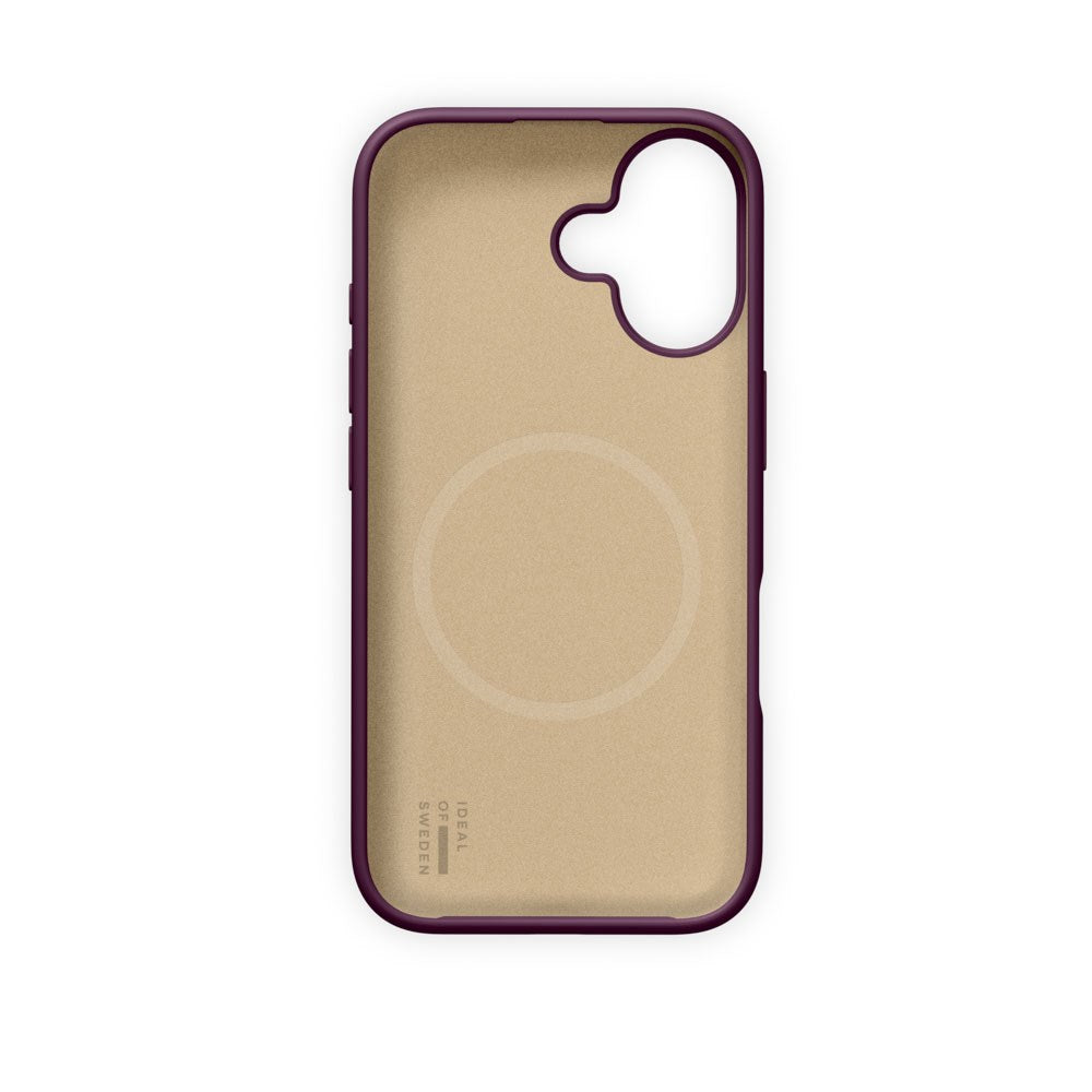 iPhone 16 iDeal of Sweden Soft Swirl Silicone Case - MagSafe Compatible - Velvet Plum