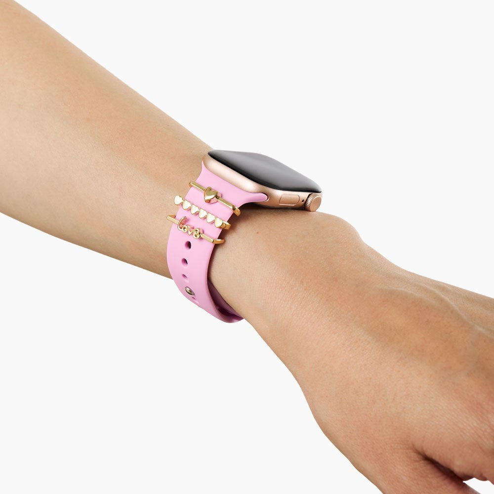Apple Watch (42/44/SE/45/46/49mm) iDeal of Sweden Silicone Watch Strap - Size M/L - Bubblegum Pink