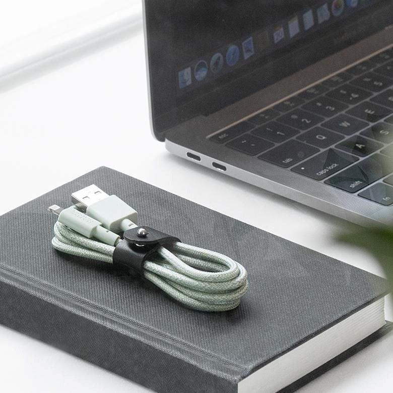 Native Union Belt Kabel USB-A to Lightning with Leather Buckle 1.2 meters - Sage