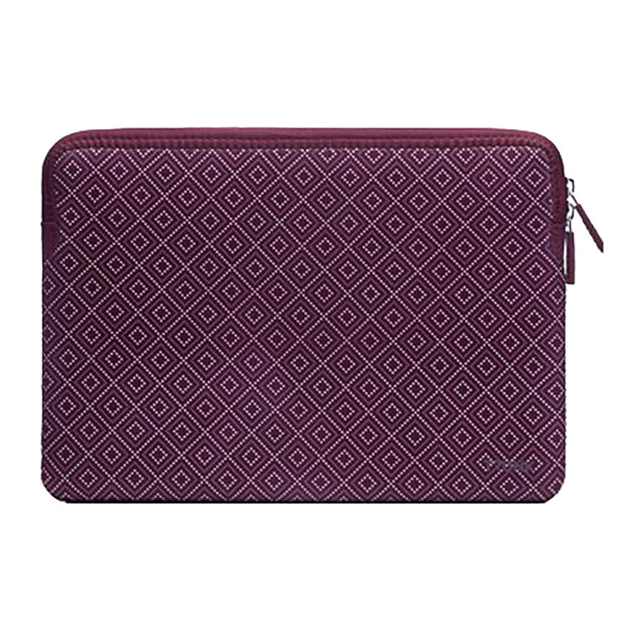 Trunk Neoprene Sleeve for Laptop 13" (30.5 x 22 x 2 cm) - Wine Red Rhombe