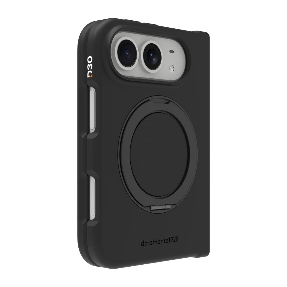 iPhone Duo dbramante1928 Iceland Ultra D30 Kick Case - MagSafe Compatible - Black