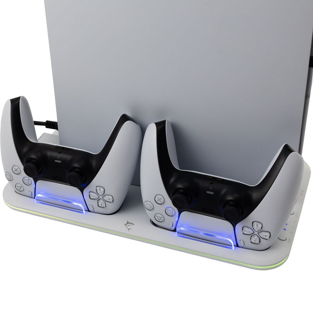 White Shark KIMURA 2 Multifunction Stand for PS5 – White