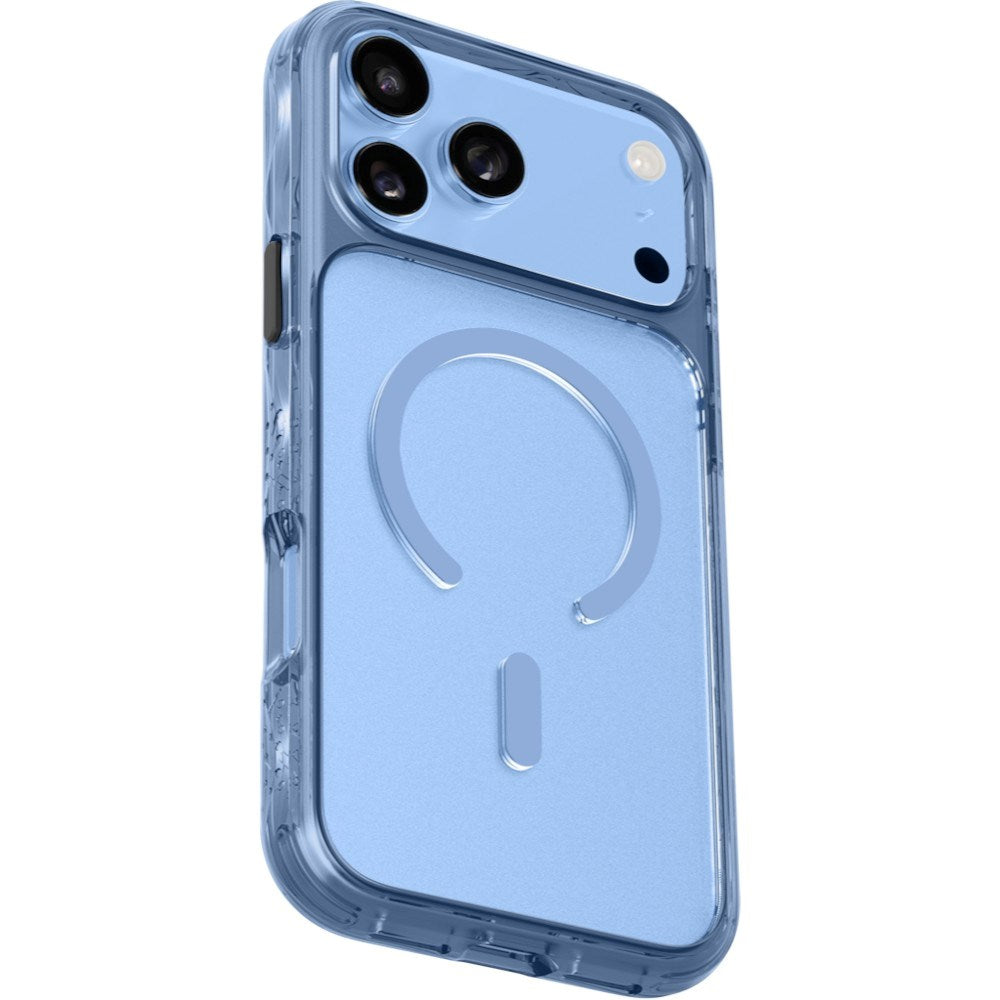 iPhone 18 Pro / 17 Pro LAUT CRYSTAL MATTER X Case - MagSafe Compatible - Blue / Transparent