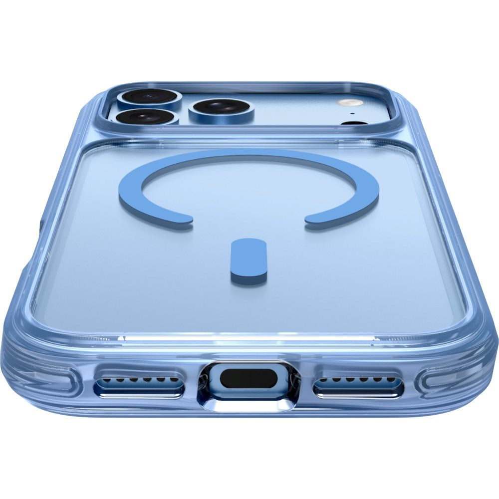 iPhone 18 Pro Max / 17 Pro Max LAUT CRYSTAL MATTER X Case - MagSafe Compatible - Blue / Transparent