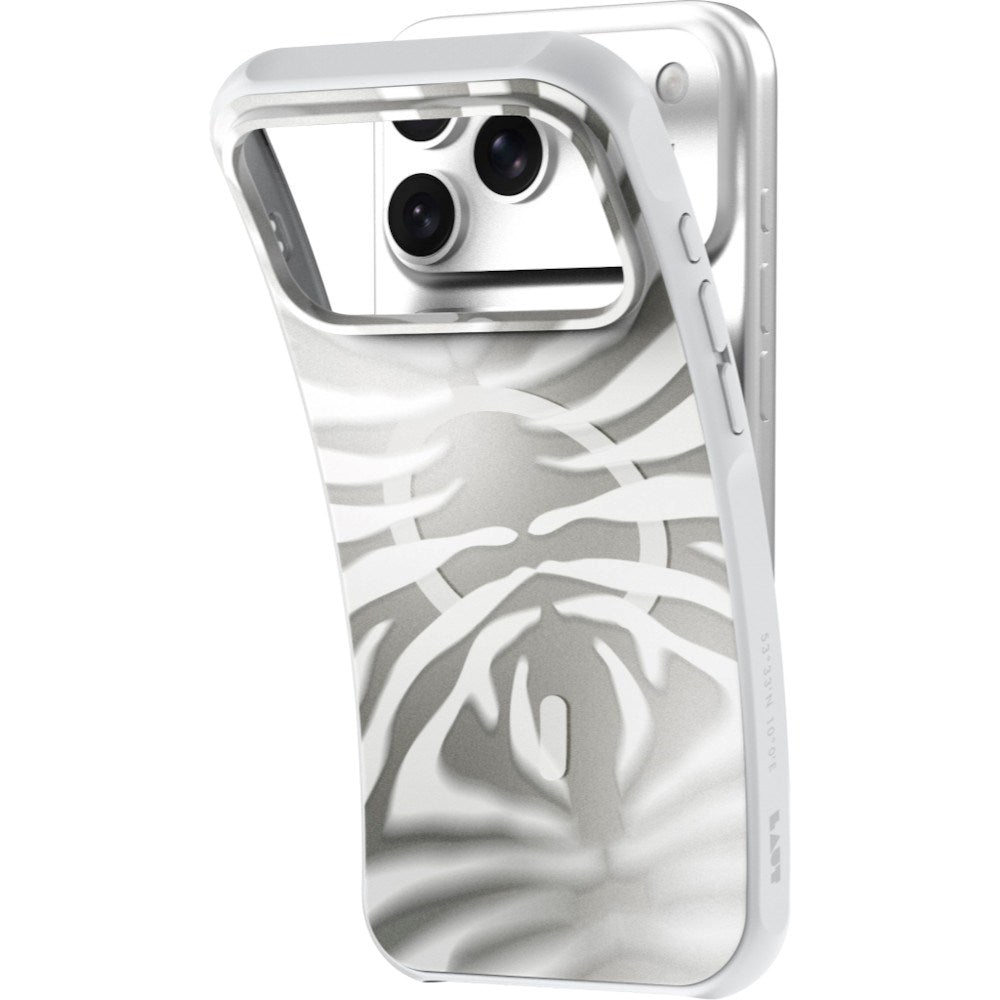 iPhone 18 Pro / 17 Pro LAUT HUEX WAVE Case - MagSafe Compatible - Pearl Zebra