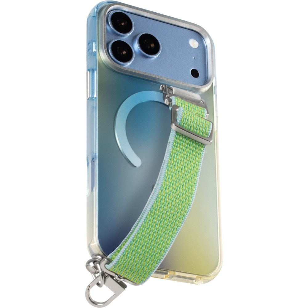 iPhone 18 Pro Max / 17 Pro Max LAUT NEON DREAM Case w. Strap - MagSafe Compatible - Trippy Tide
