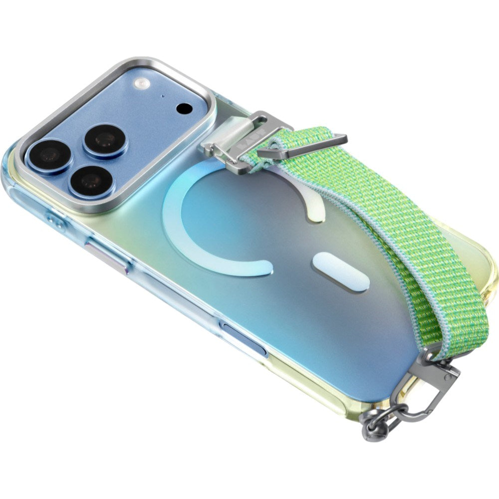 iPhone 18 Pro Max / 17 Pro Max LAUT NEON DREAM Case w. Strap - MagSafe Compatible - Trippy Tide