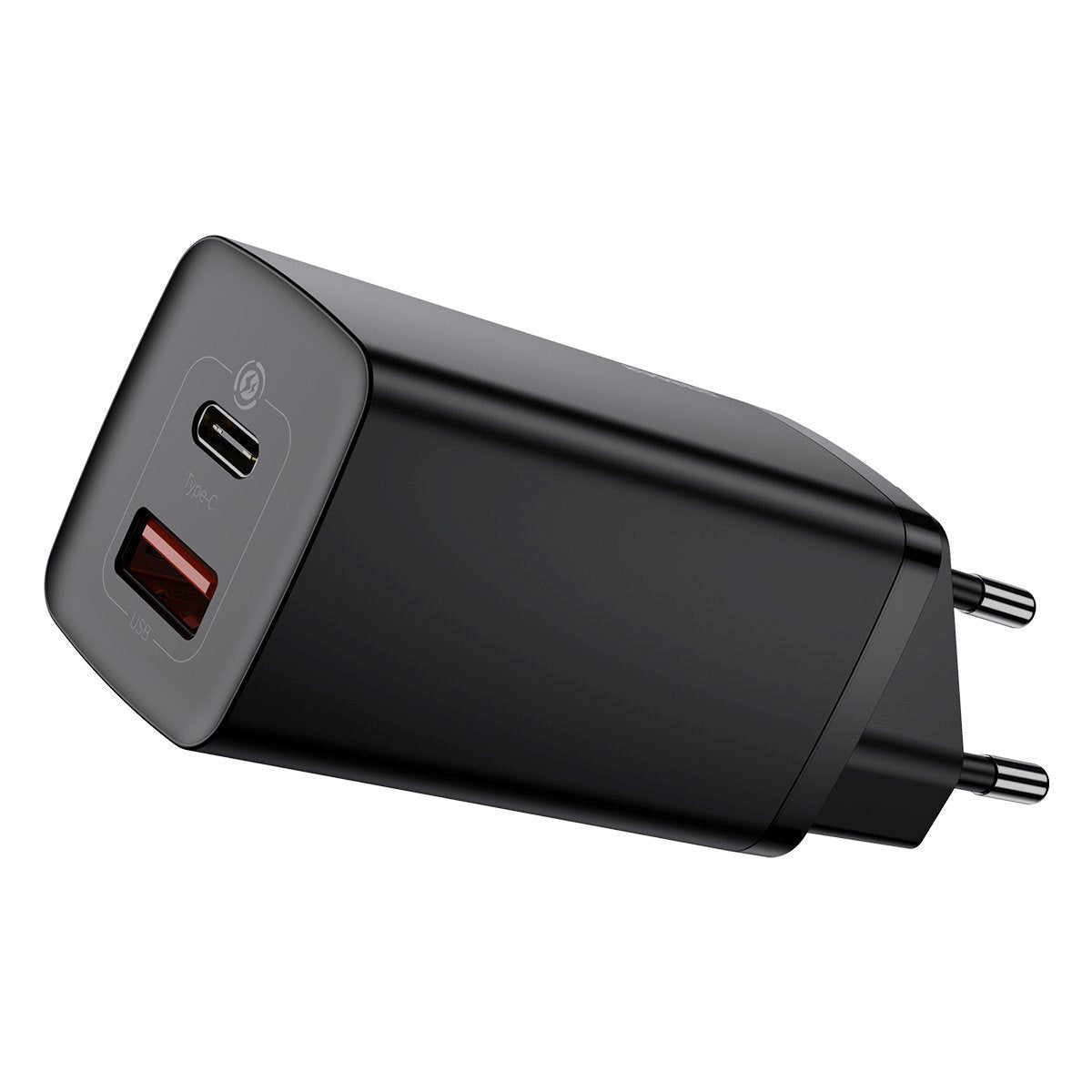 Baseus 65W GAN² Lite PD Wall Charger USB-C & USB-A - Black