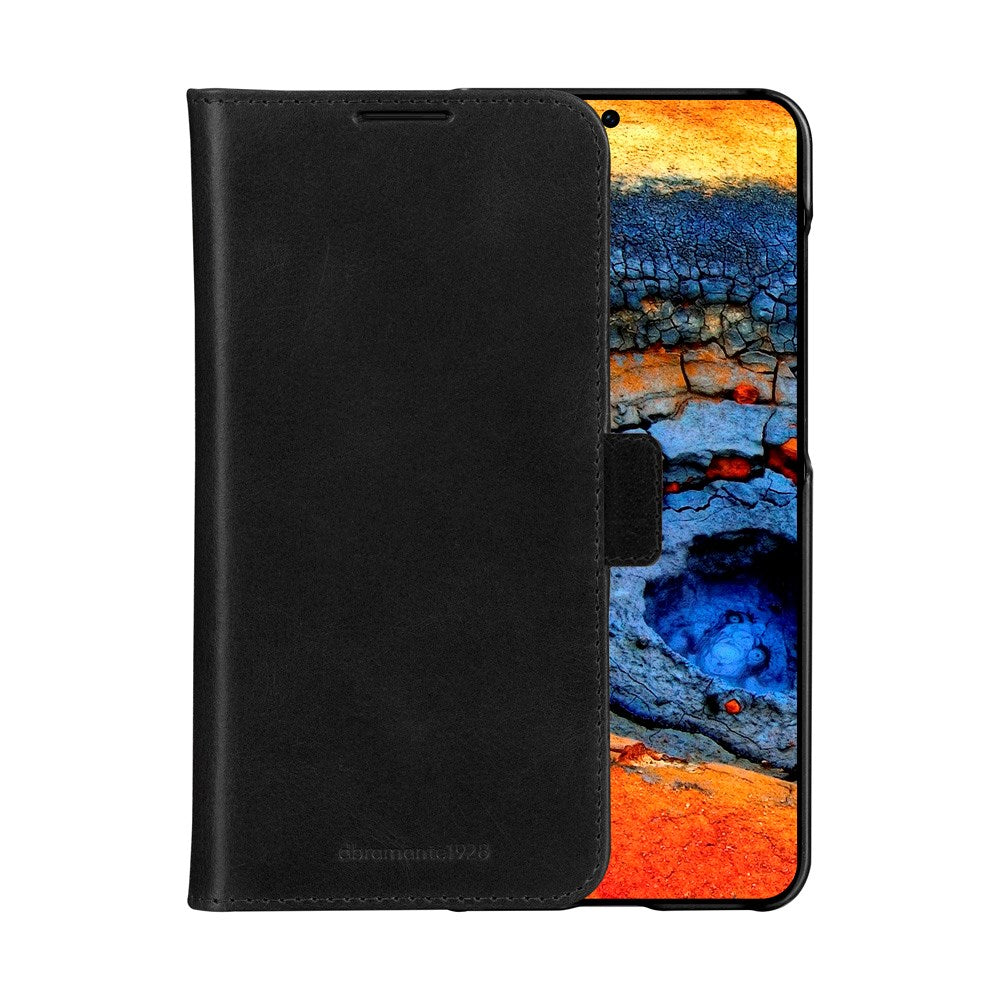 Samsung Galaxy A56 (5G) - dbramante1928 Lynge Genuine Leather 2-in-1 Flip Case - Black