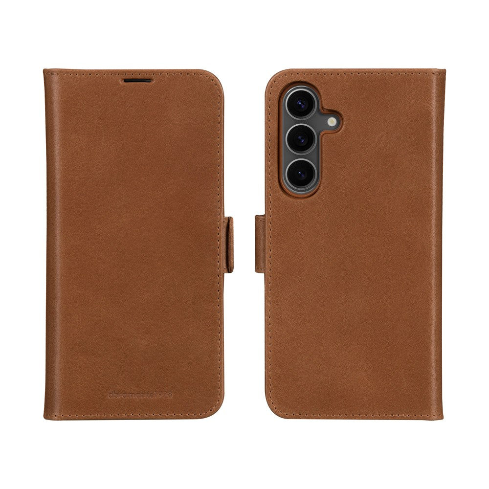 Samsung Galaxy A56 (5G) - dbramante1928 Lynge Genuine Leather 2-in-1 Flip Case - Tan