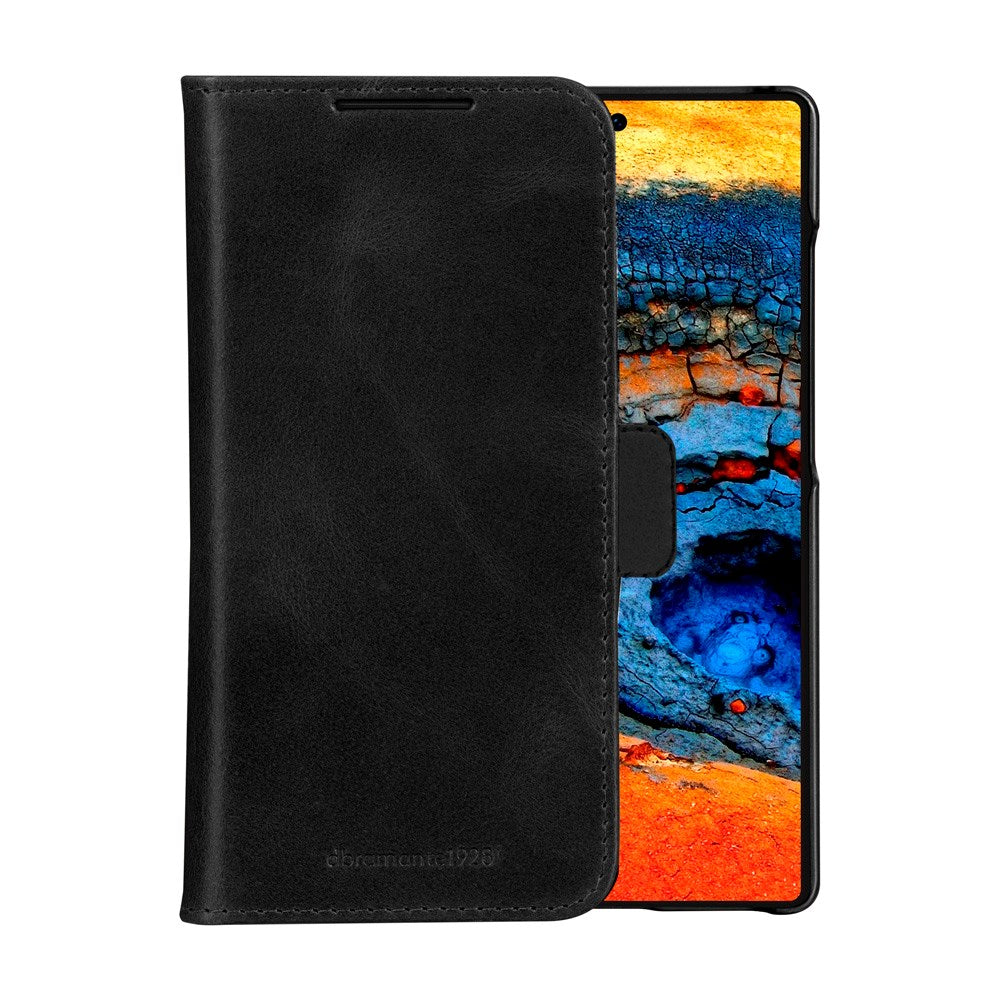 Samsung Galaxy S25 Ultra - dbramante1928 Lynge Genuine Leather 2-in-1 Flip Case - Black