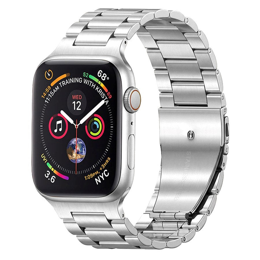 Lippa Apple Watch (38/40/SE/41/42mm) Stainless Steel Strap - Silver