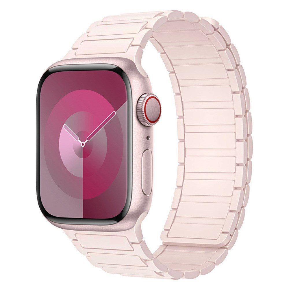Apple Watch (42/44/45/46/49 mm) Lippa Magnetic Silicone Strap - Light Pink