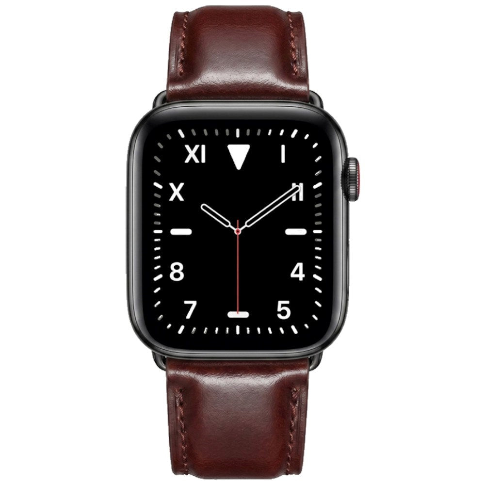 Apple Watch (38/40/41/42 mm) Lippa Artificial Leather Strap - Dark Brown