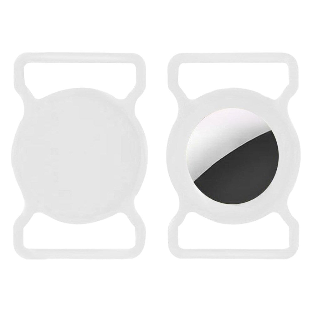 Lippa Silicone AirTag 1. & 2. Gen. Holder for Collar - White
