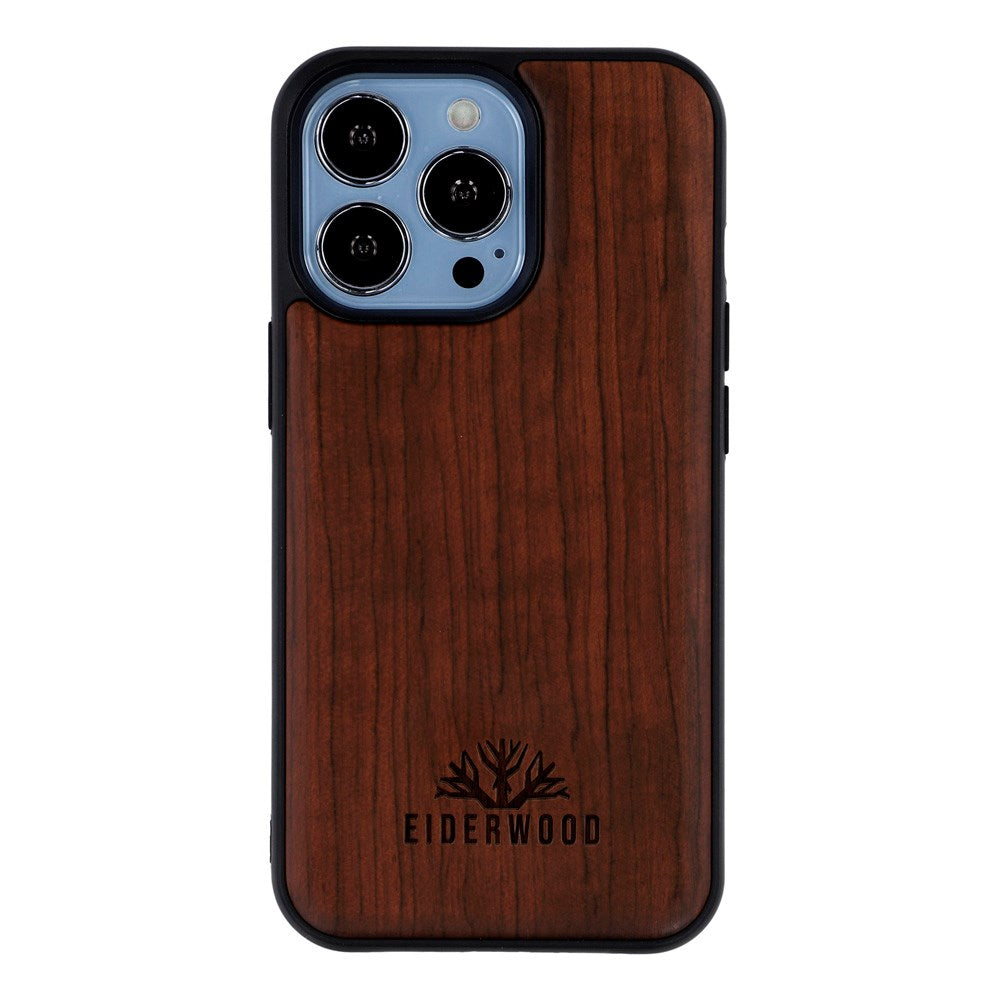 EIDERWOOD iPhone 13 Pro Magnetic Wood Case - MagSafe Compatible - Rosewood