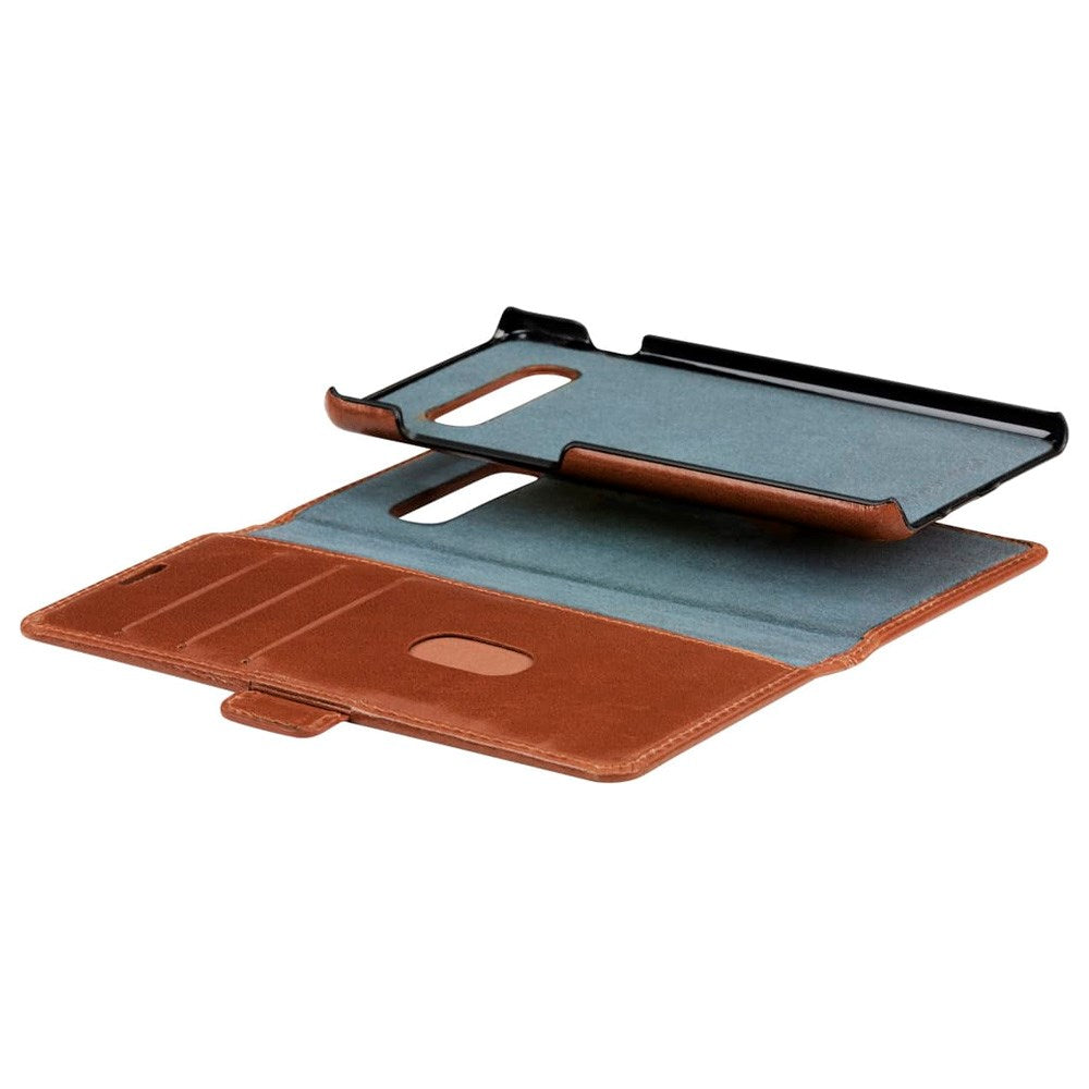 Samsung Galaxy S10 dbramante1928 Lynge 2-in-1 Genuine Leather Flip Case - Tan