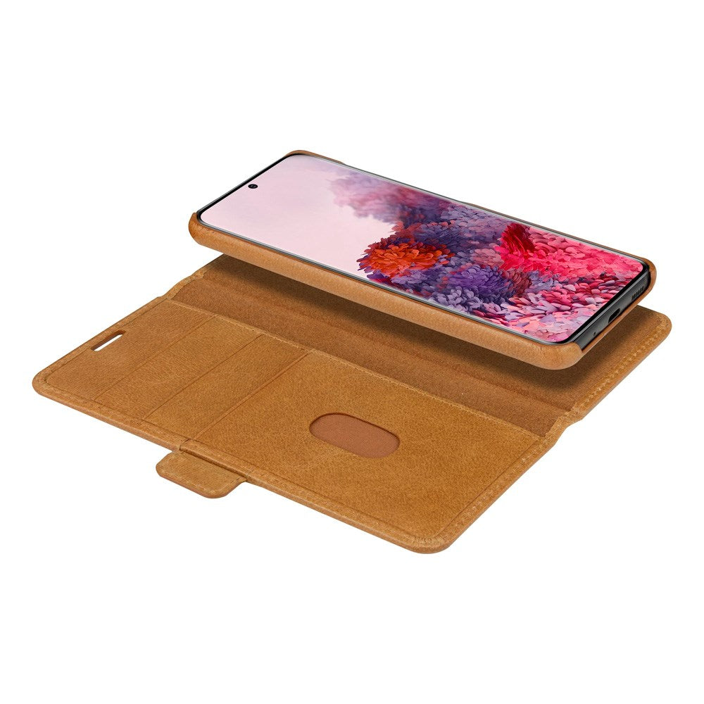 Samsung Galaxy S20 dbramante1928 Lynge 2-in-1 Genuine Leather Flip Case - Tan