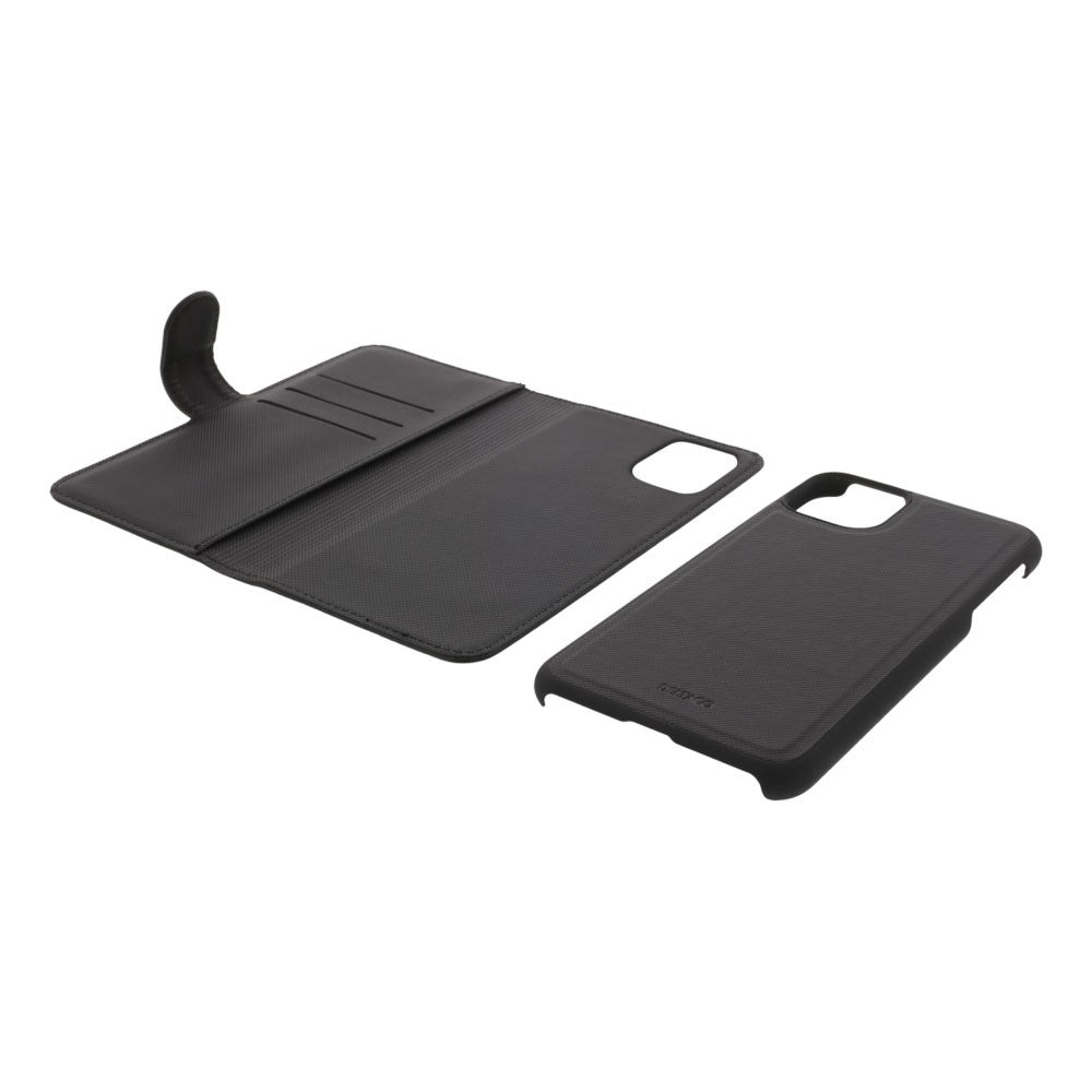 iPhone 12 Pro Max Deltaco 2-in-1 Faux Leather Flip Case - Black
