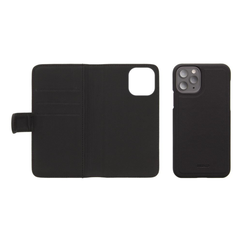 iPhone 12 Pro Max Deltaco 2-in-1 Faux Leather Flip Case - Black