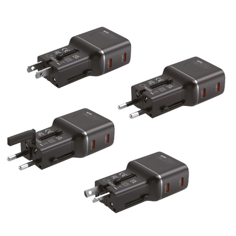 Travel Adapter Mobile Origin 45W EU / US / UK / AU - Black
