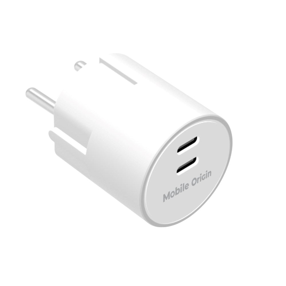 Fast Charger 30W Mobile Origin 2 x USB-C - White