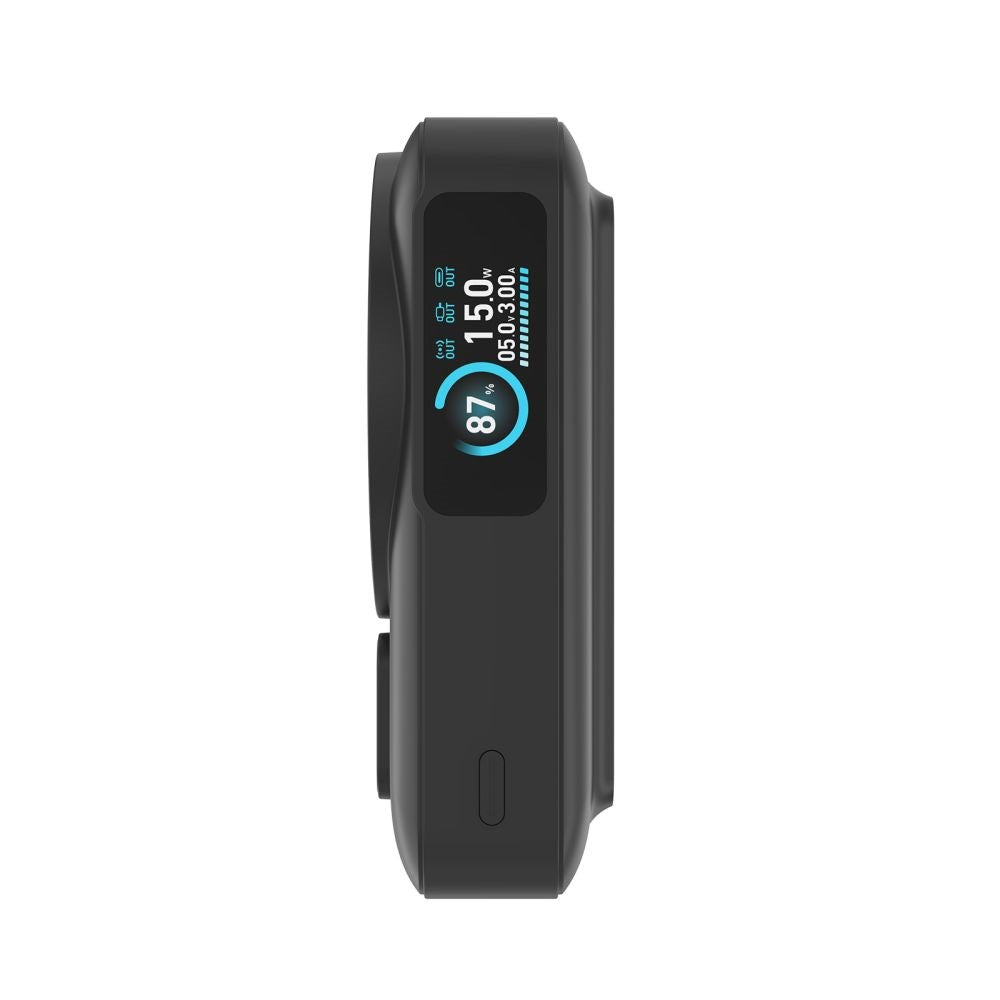 Mobile Origin 10,000mAh Powerbank with Wireless Charging / Built-in USB-C Cable - MagSafe / Qi2 Compatible - Black