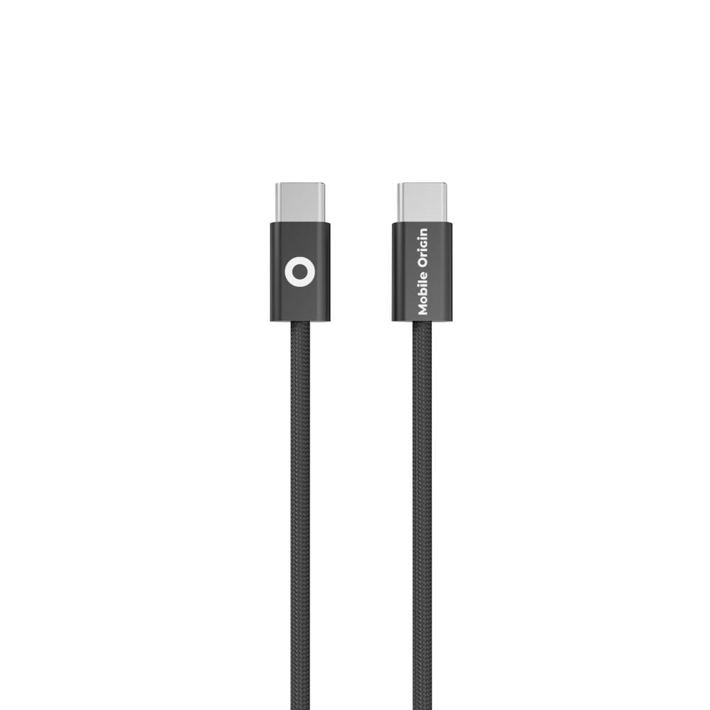 Mobile Origin UltraSlim 60W USB-C to USB-C Cable - 1m - Black