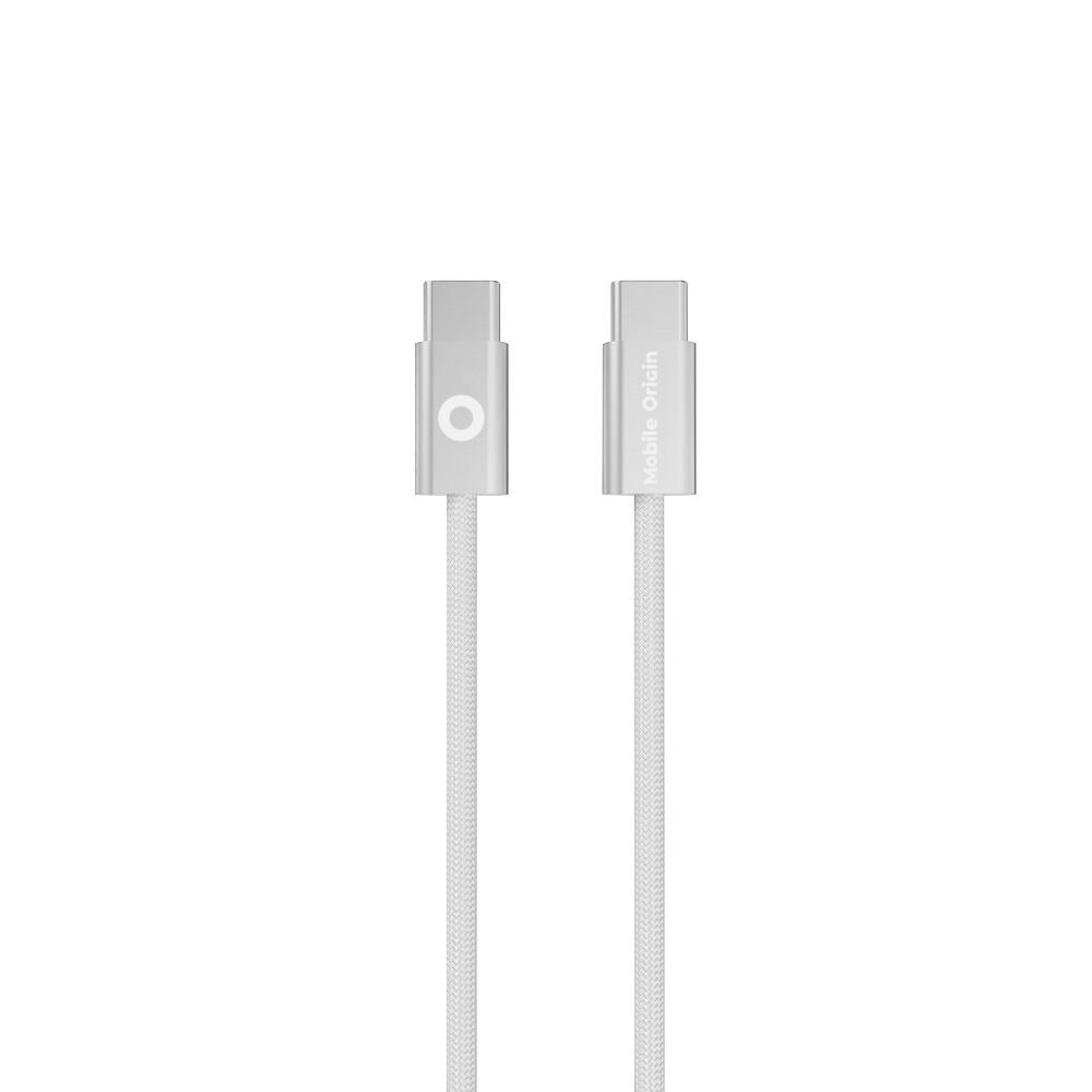 Mobile Origin UltraSlim 60W USB-C to USB-C Cable - 1m - White