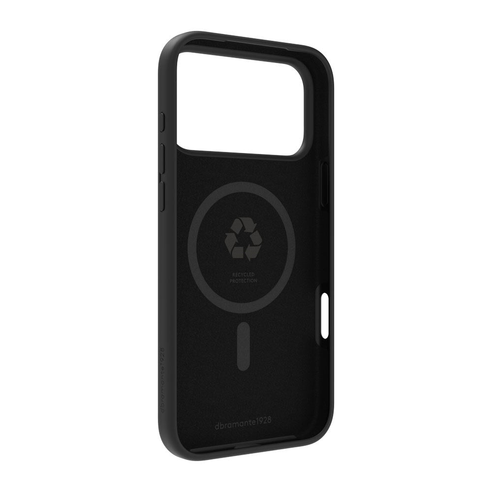 iPhone 18 Pro / 17 Pro dbramante1928 Monaco Silicone Case - MagSafe Compatible - Black
