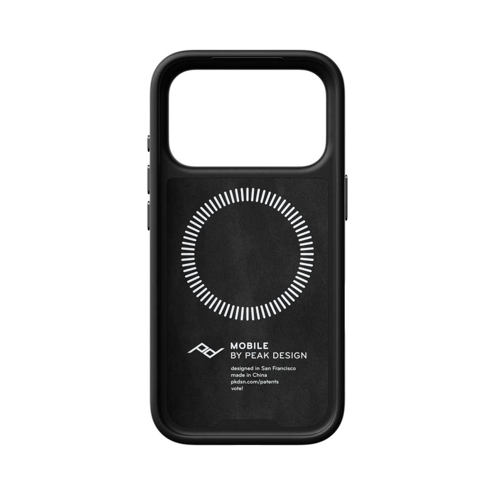 iPhone 18 Pro Peak Design Everyday Loop Case - MagSafe Compatible - Black Clarino