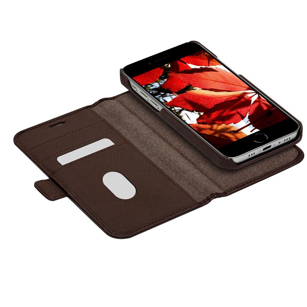 Dbramante1928 iPhone 12/12 Pro New York 2-in-1 Leather Flip Case - Brown
