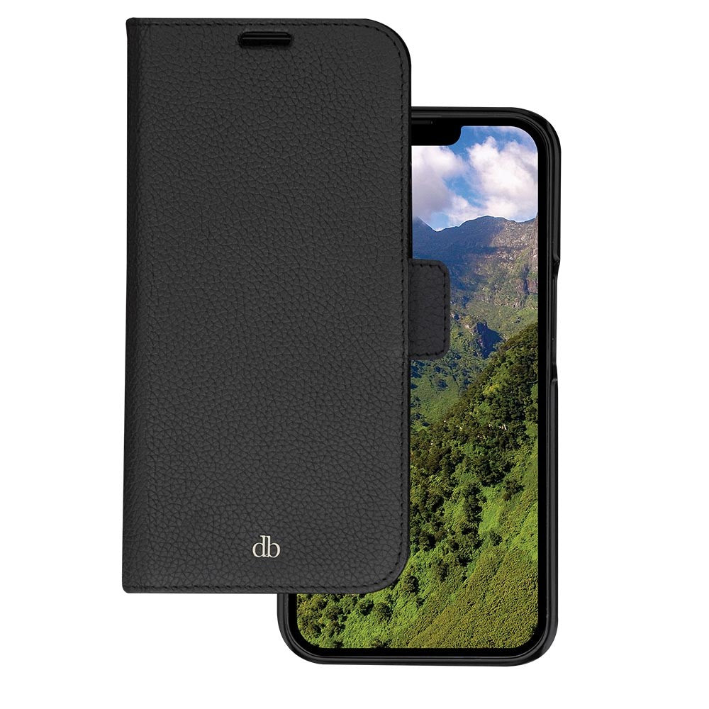 Dbramante1928 iPhone 14 Pro New York 2-in-1 Leather Flip Case - Black