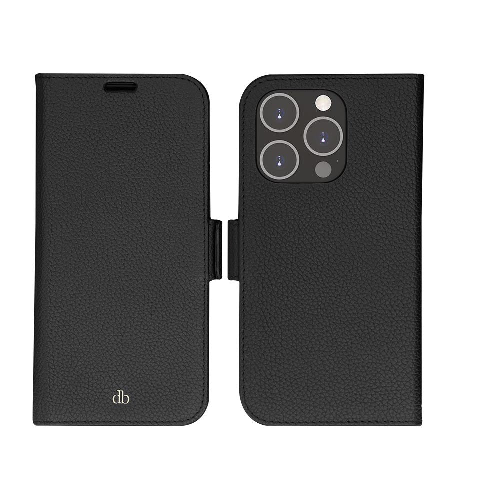 Dbramante1928 iPhone 14 Pro New York 2-in-1 Leather Flip Case - Black