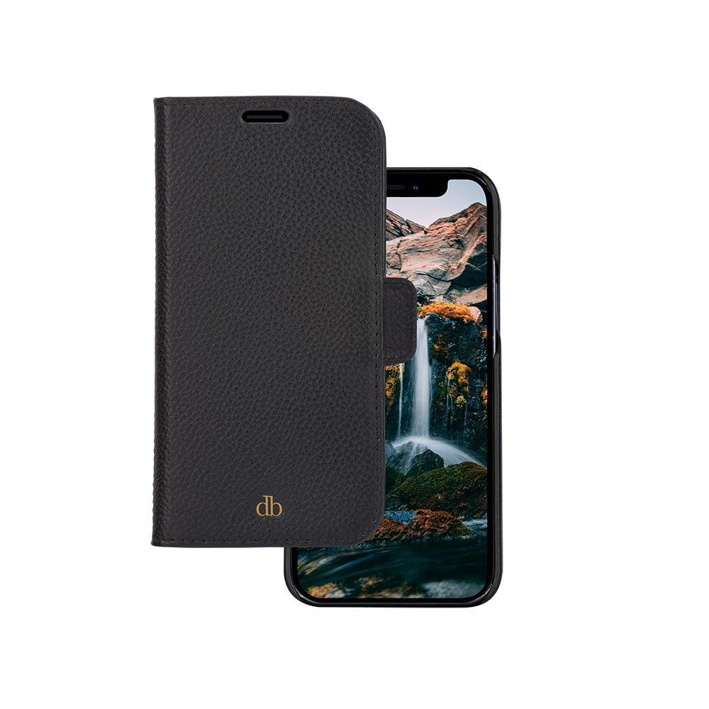 Dbramante1928 iPhone 12/12 Pro New York 2-in-1 Leather Flip Case - Black
