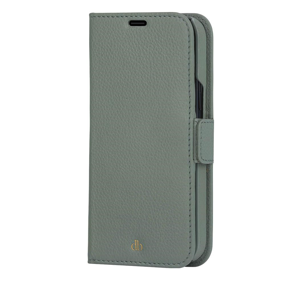 iPhone 13 Pro Max dbramante1928 New York Magnetic Genuine Leather Wallet Case - Greenbay