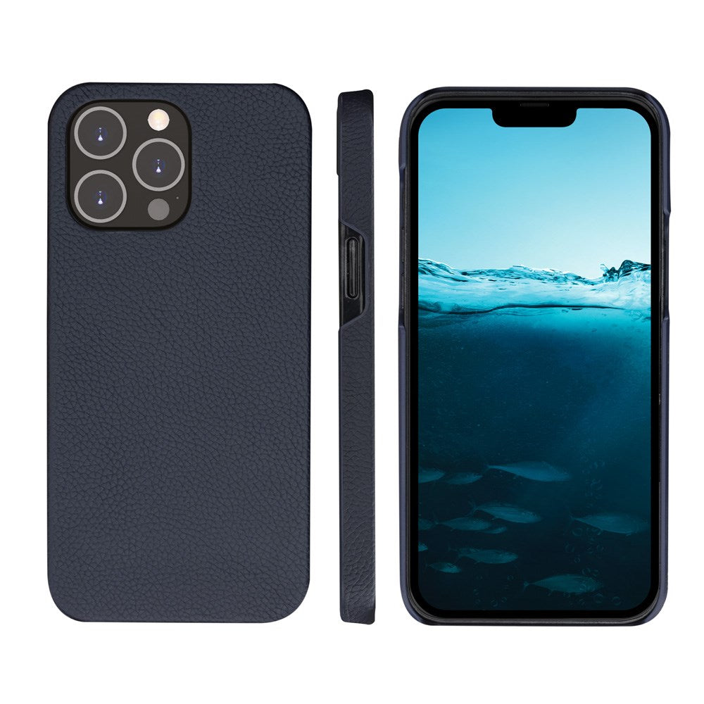 iPhone 14 Pro Max dbramante1928 New York 2-in-1 Genuine Leather Flip Case - Pacific Blue