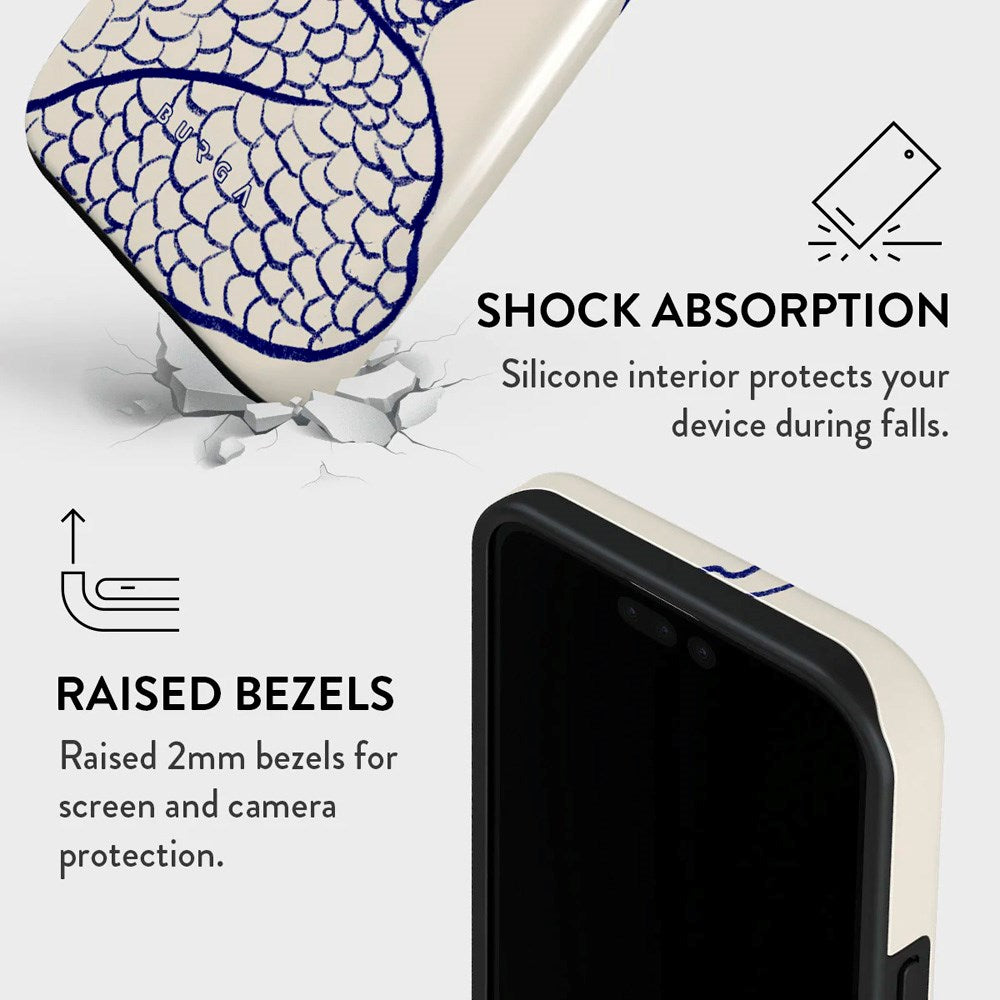 Burga iPhone 15 Pro Tough Fashion Case - Marine Muse