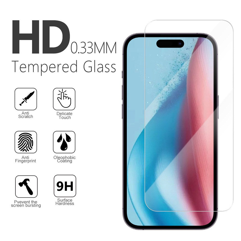 iPhone 16 / 15 TFO 2.5D Premium Screen Protector - Transparent