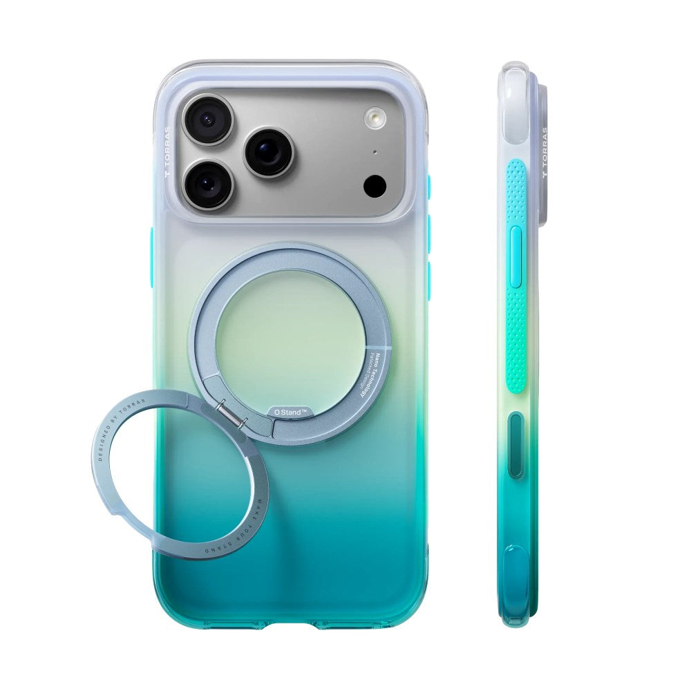 iPhone 18 Pro Max / 17 Pro Max TORRAS O3 Air Gradient Case - MagSafe Compatible - Alaska Aurora