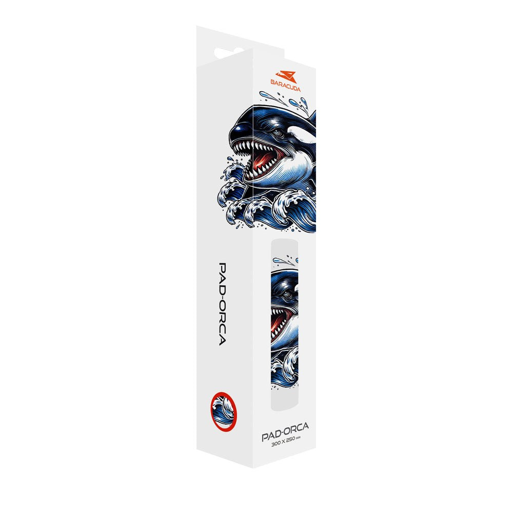 Baracuda ORCA M Gaming Mousepad – 300 x 250 mm – White