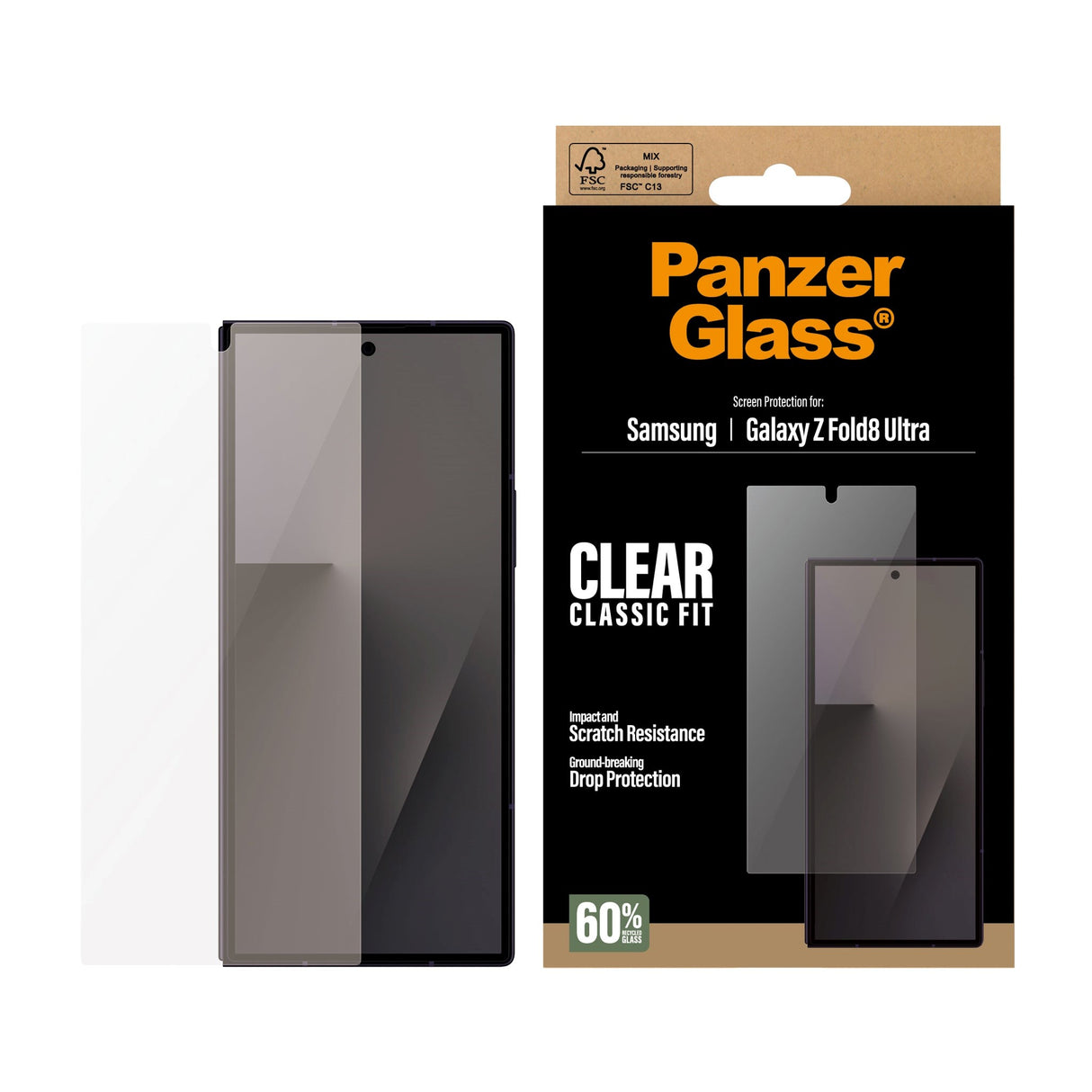 Samsung Galaxy Z Fold8 Ultra PanzerGlass® Screen Protector - Transparent