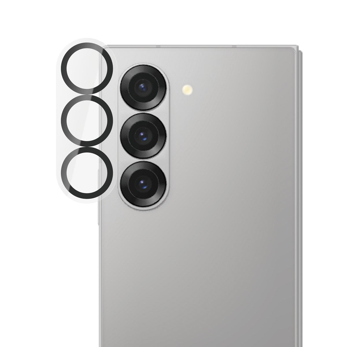 PanzerGlass Samsung Galaxy Z Fold7 PicturePerfect Camera Lens Protector - Transparent / Black