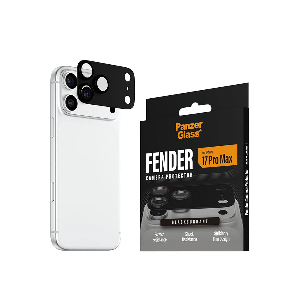 iPhone 17 Pro Max PanzerGlass FENDER Camera Lens Protection - Black