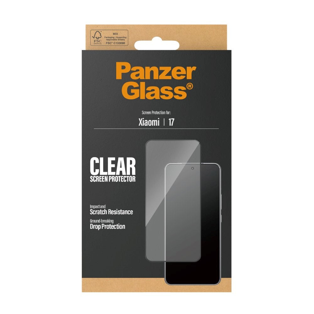 Xiaomi 17 PanzerGlass Screen Protector Glass - Ultra Wide Fit - Transparent