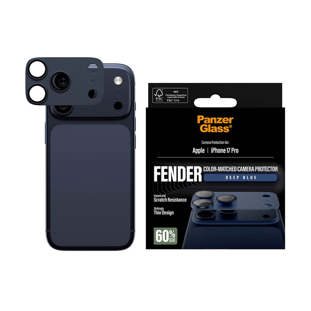 iPhone 17 Pro PanzerGlass FENDER Camera Lens Protection - Deep Blue