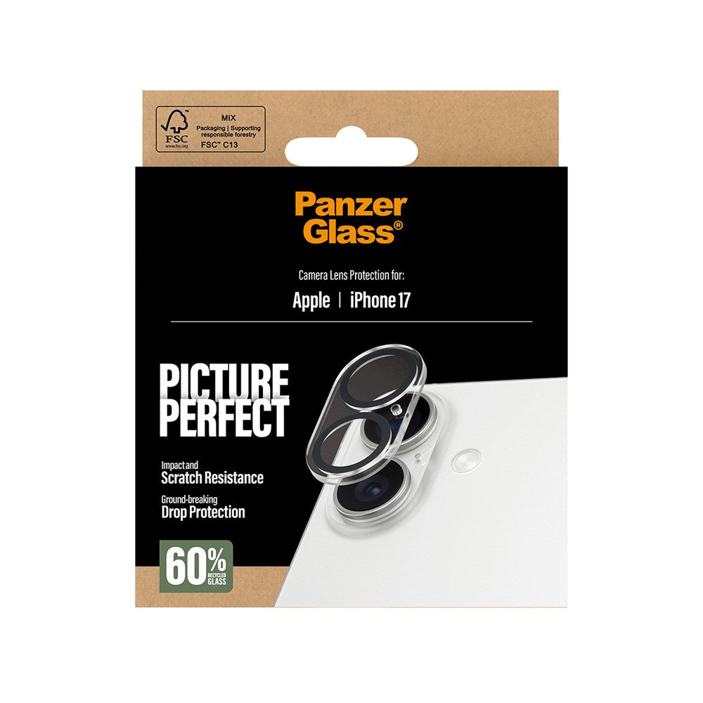 PanzerGlass iPhone 17 PicturePerfect Camera Lens Protector - Transparent / Black