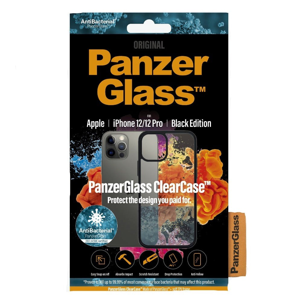 iPhone 12/ 12 Pro Case PanzerGlass ClearCase - Black Edge
