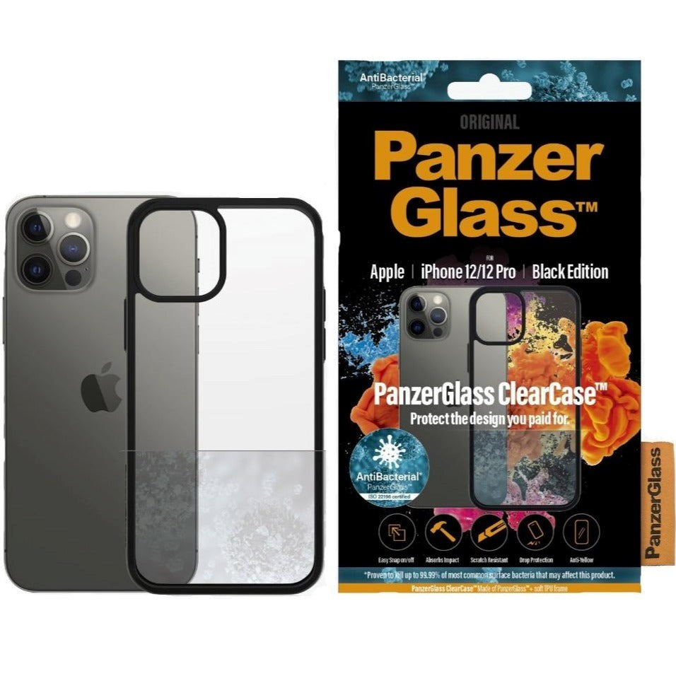 iPhone 12/ 12 Pro Case PanzerGlass ClearCase - Black Edge